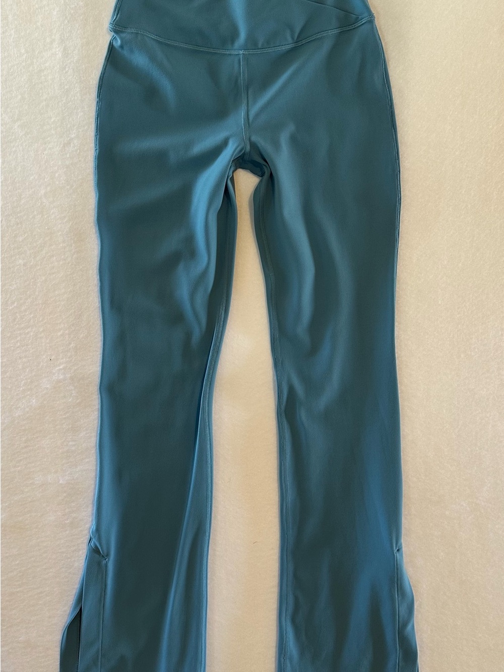 Athleta Girls Teal Flare Leggings